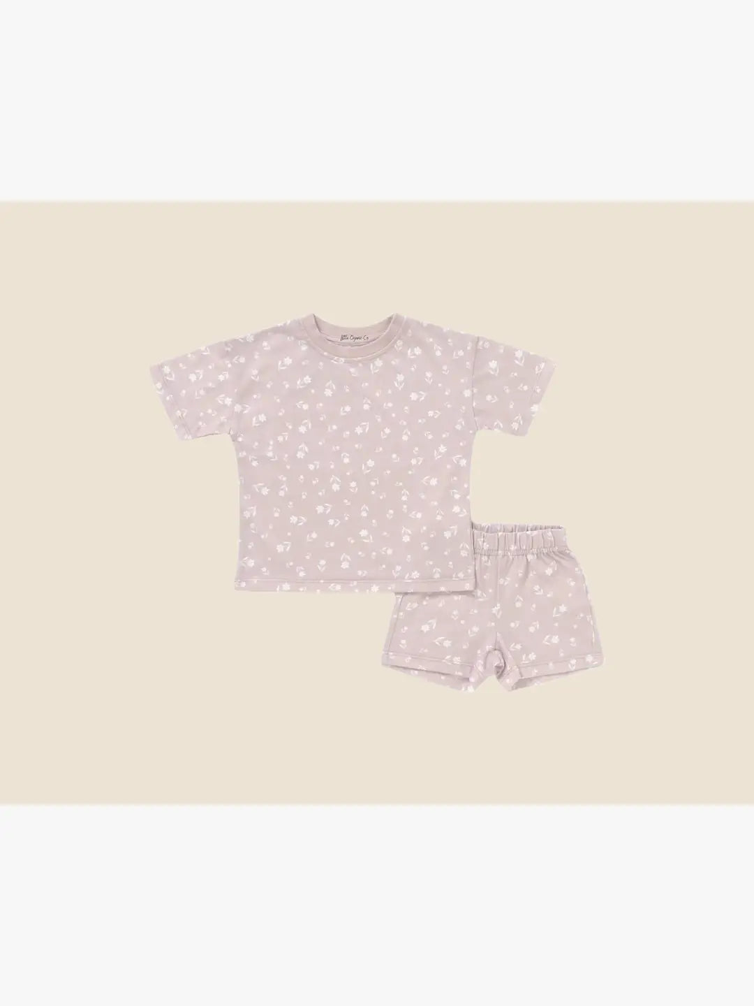 Emoji/smiley Face Short Sleeve Baby Lounge Set