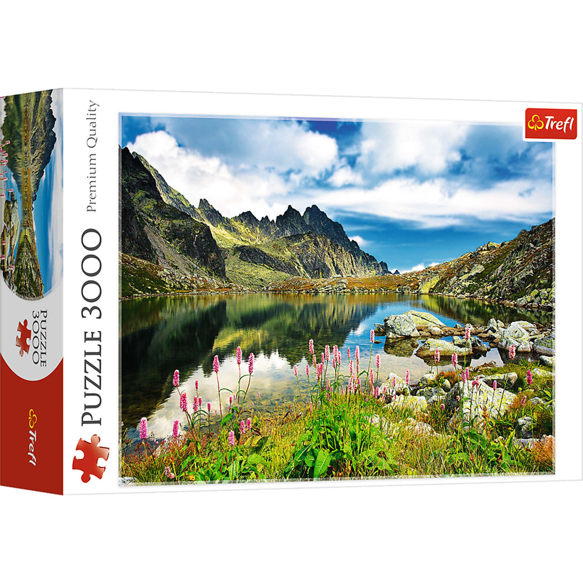 Red 3000 Piece Puzzle - Staroleniaski Pond, Tatras, Slovakia / Wodarczyk