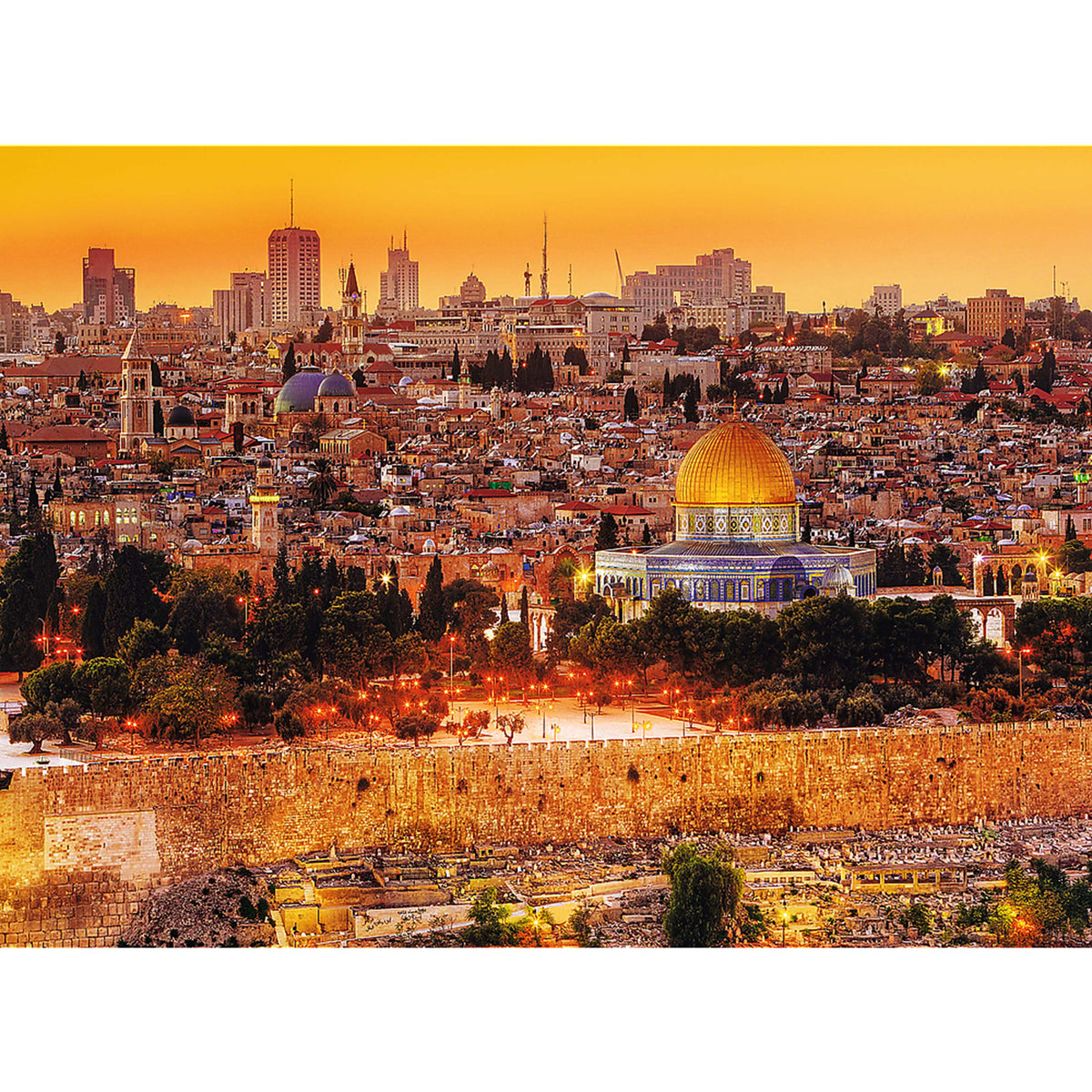 Red 3000 Piece Puzzle - The Roofs Of Jerusalem / Fototeca