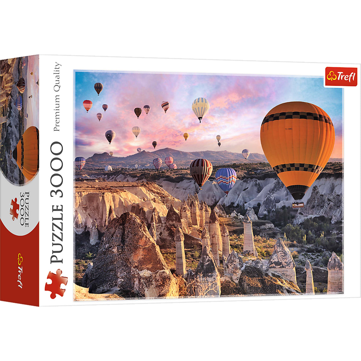 Red Balloons Over Cappadocia 3000 Piece Puzzle