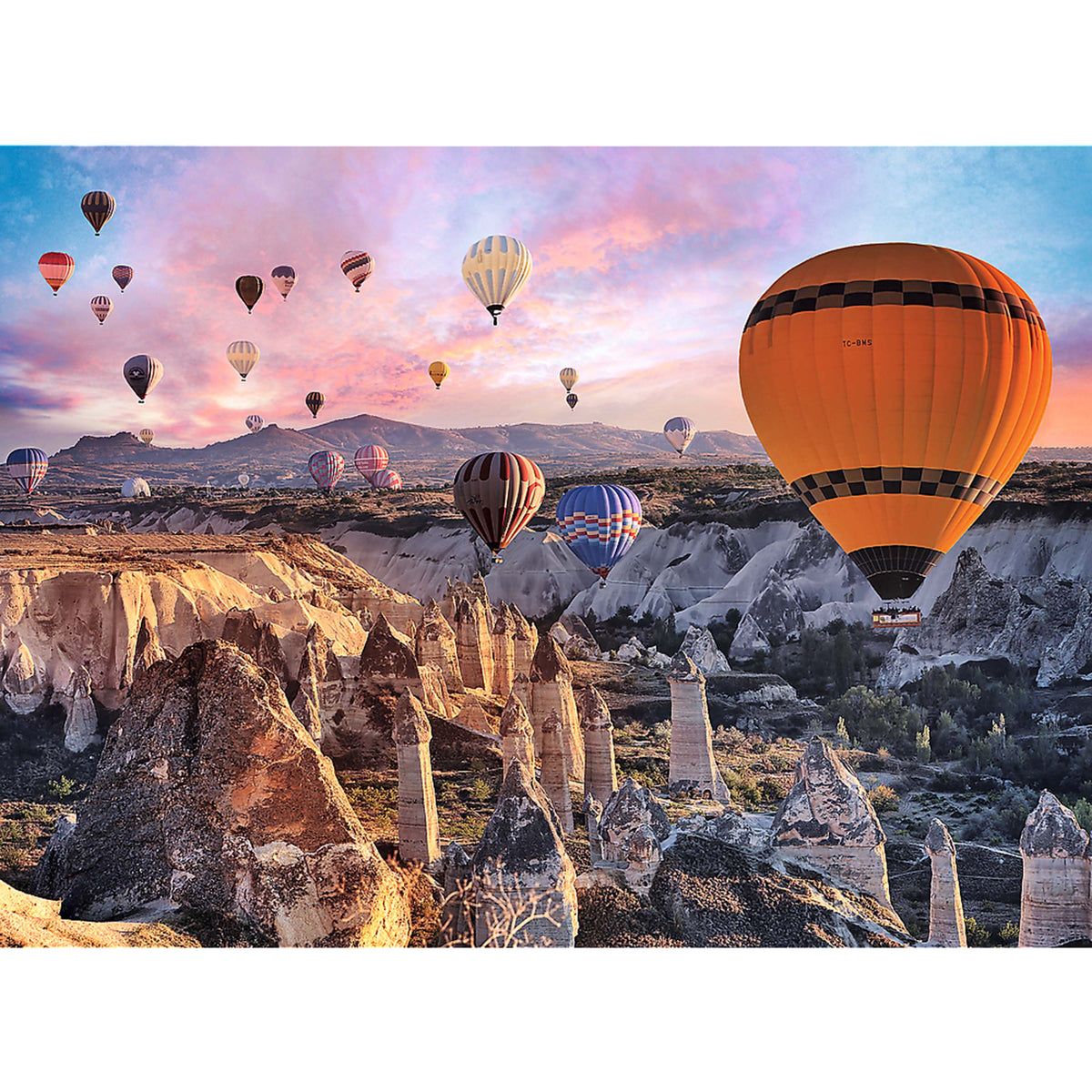 Red Balloons Over Cappadocia 3000 Piece Puzzle
