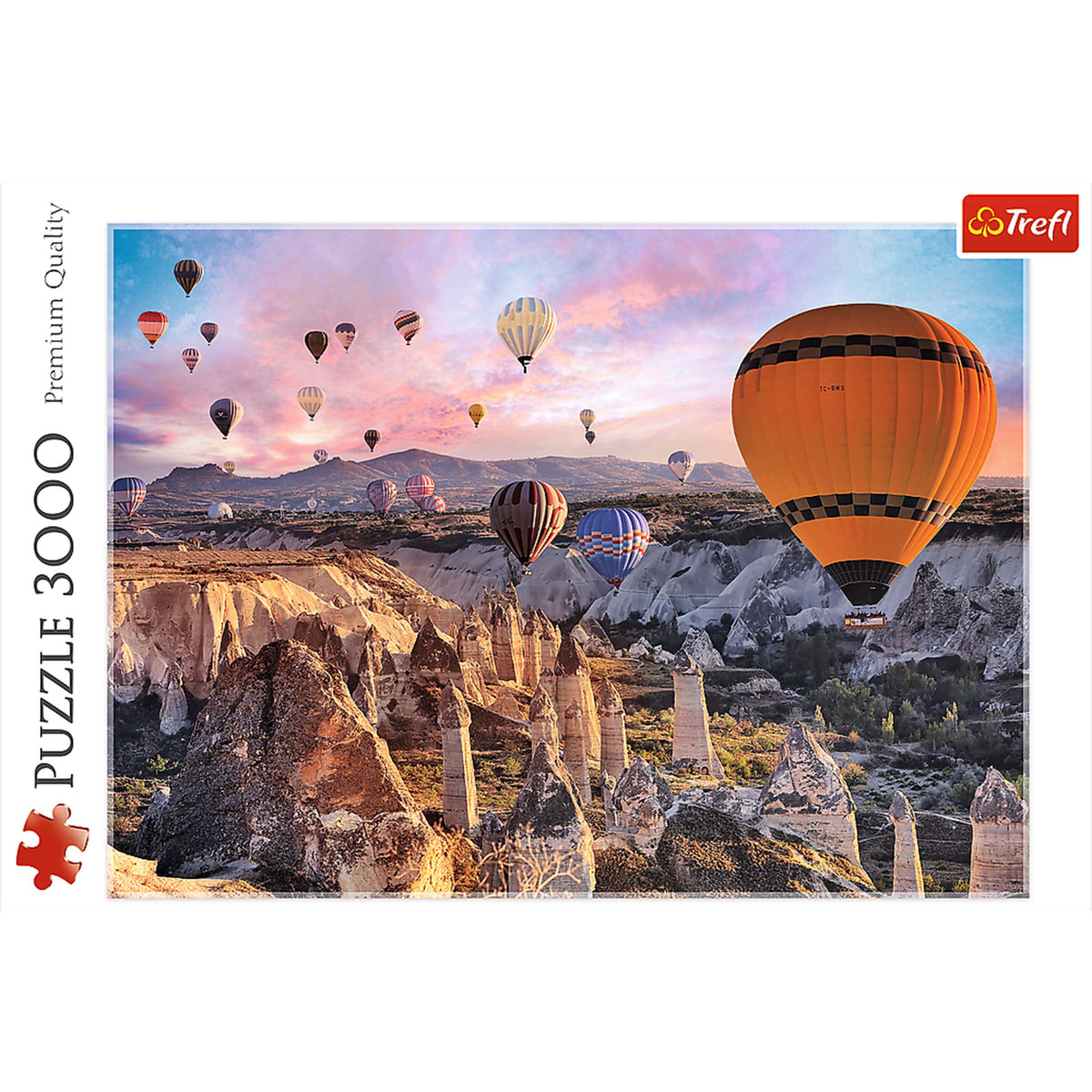 Red Balloons Over Cappadocia 3000 Piece Puzzle