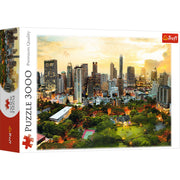 Red Sunset In Bangkok 3000 Piece Puzzle