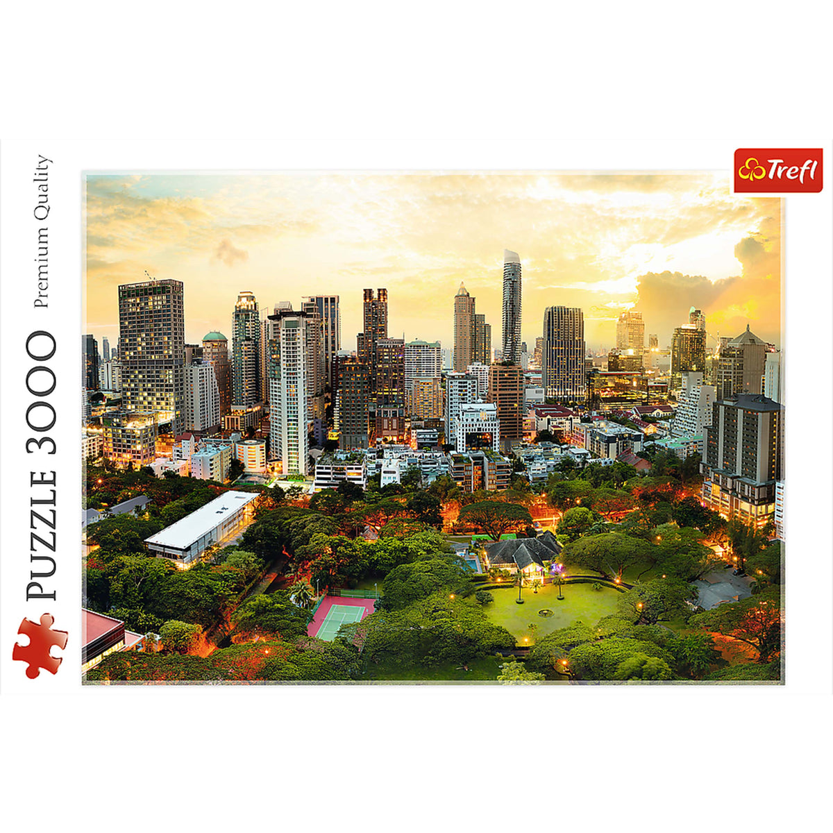 Red Sunset In Bangkok 3000 Piece Puzzle