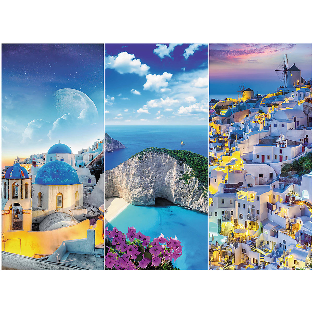 Red Greek Holidays 3000 Piece Puzzle