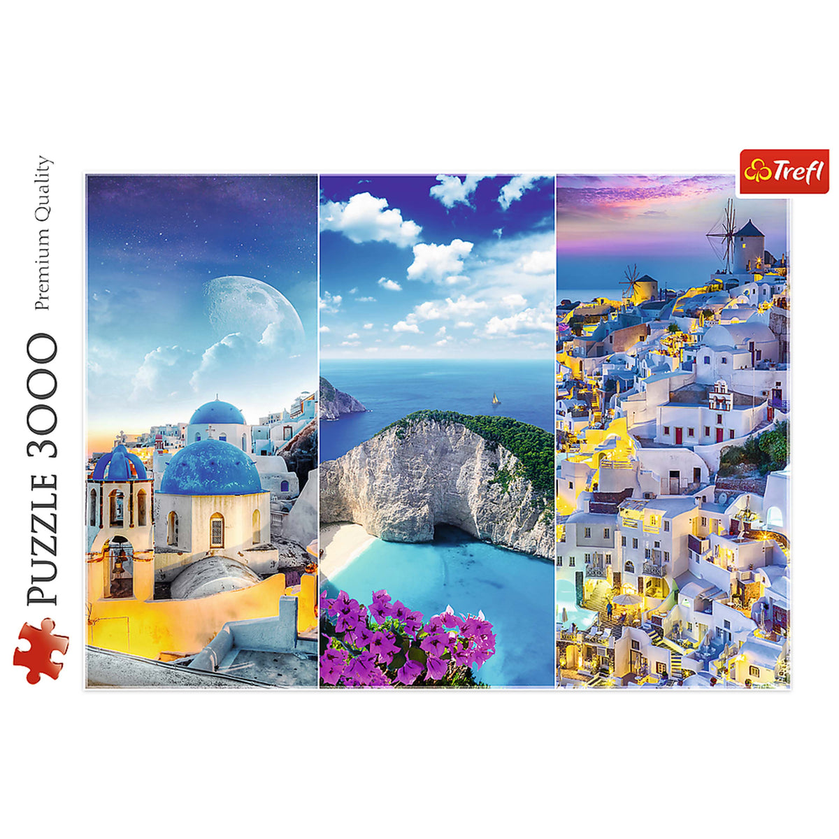 Red Greek Holidays 3000 Piece Puzzle