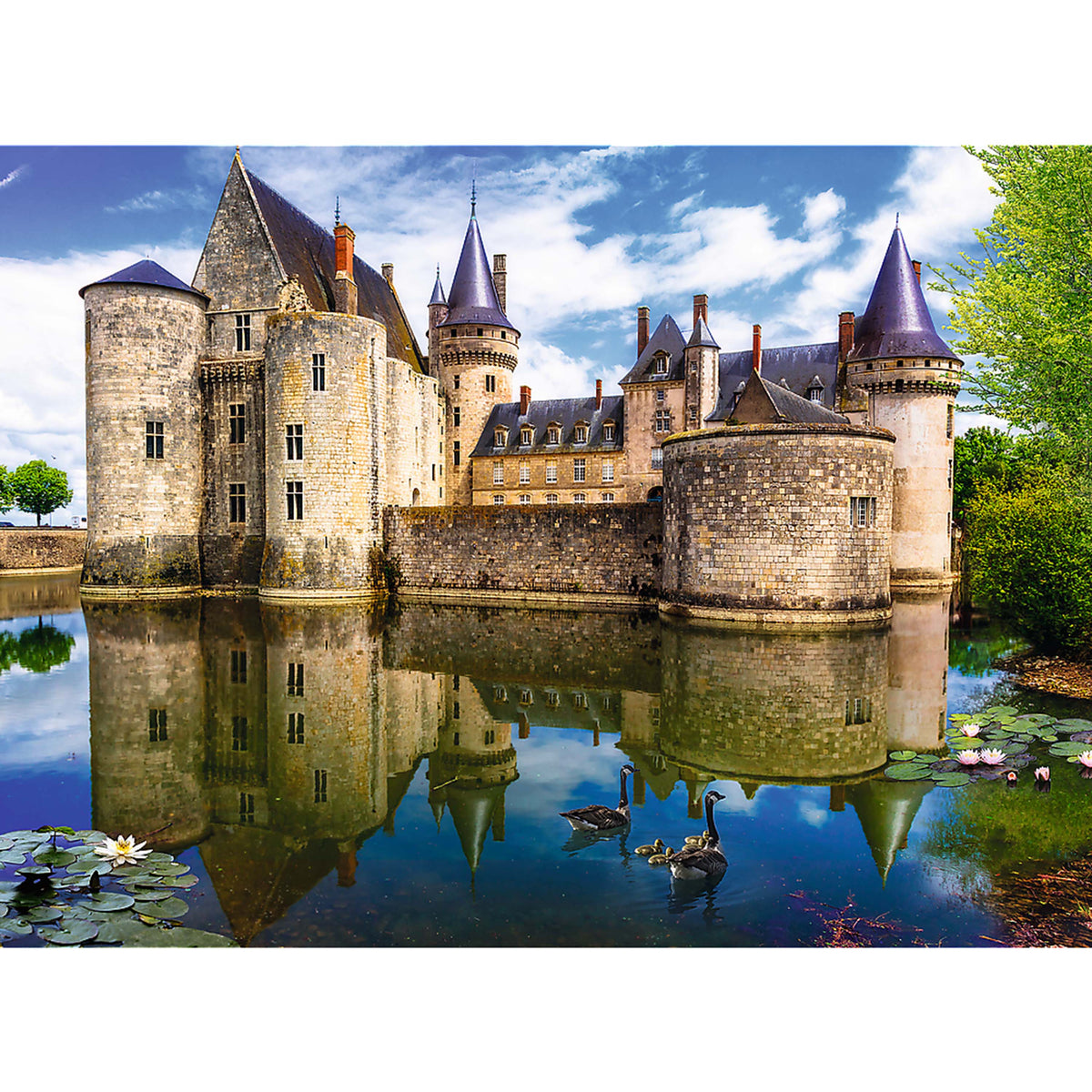 Red Castle In Sully-sur-loire, France 3000 Piece Puzzle