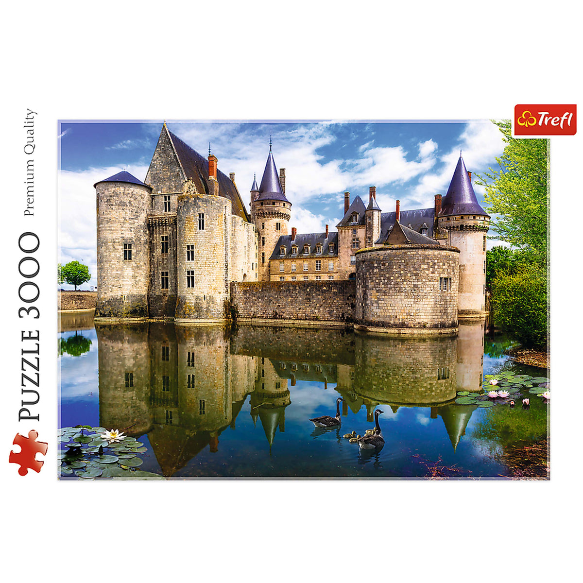 Red Castle In Sully-sur-loire, France 3000 Piece Puzzle