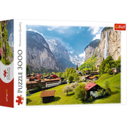 Red Lauterbrunnen, Switzerland 3000 Piece Puzzle