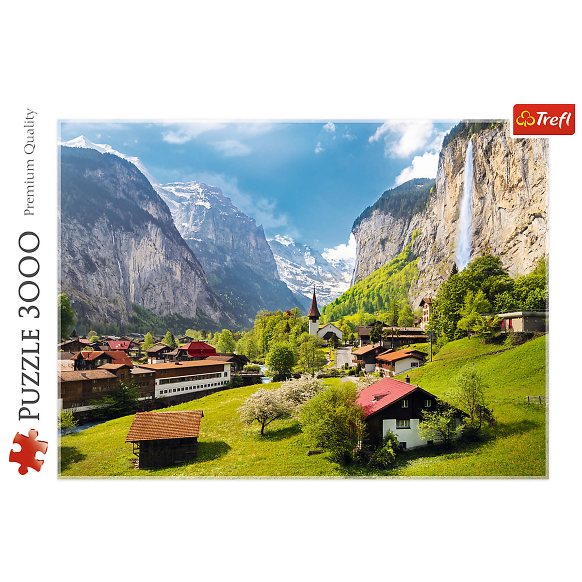 Red Lauterbrunnen, Switzerland 3000 Piece Puzzle