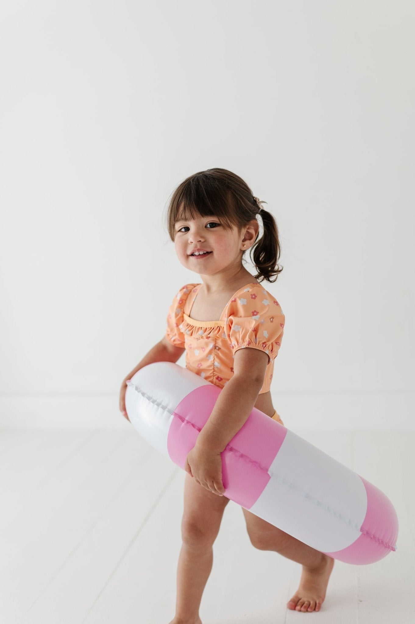 Girl's Puff Sleeve Swimsuit