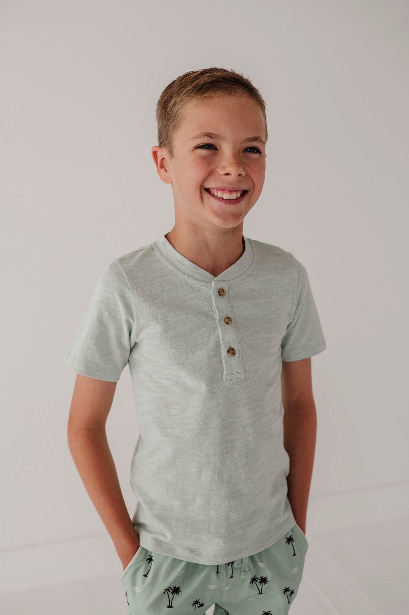 Short Sleeve Henley Shirt