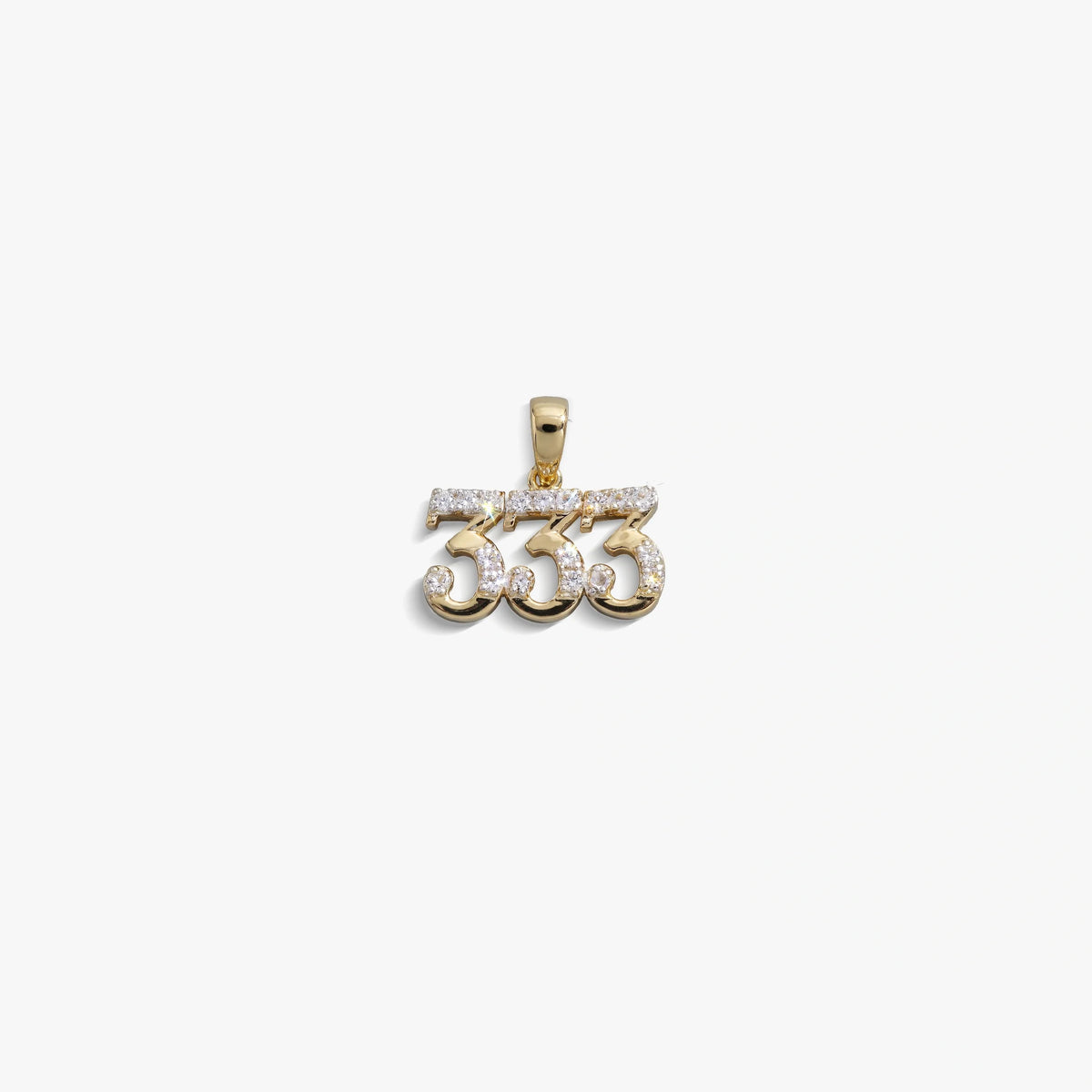 333 Sapphire Angel Number Charm