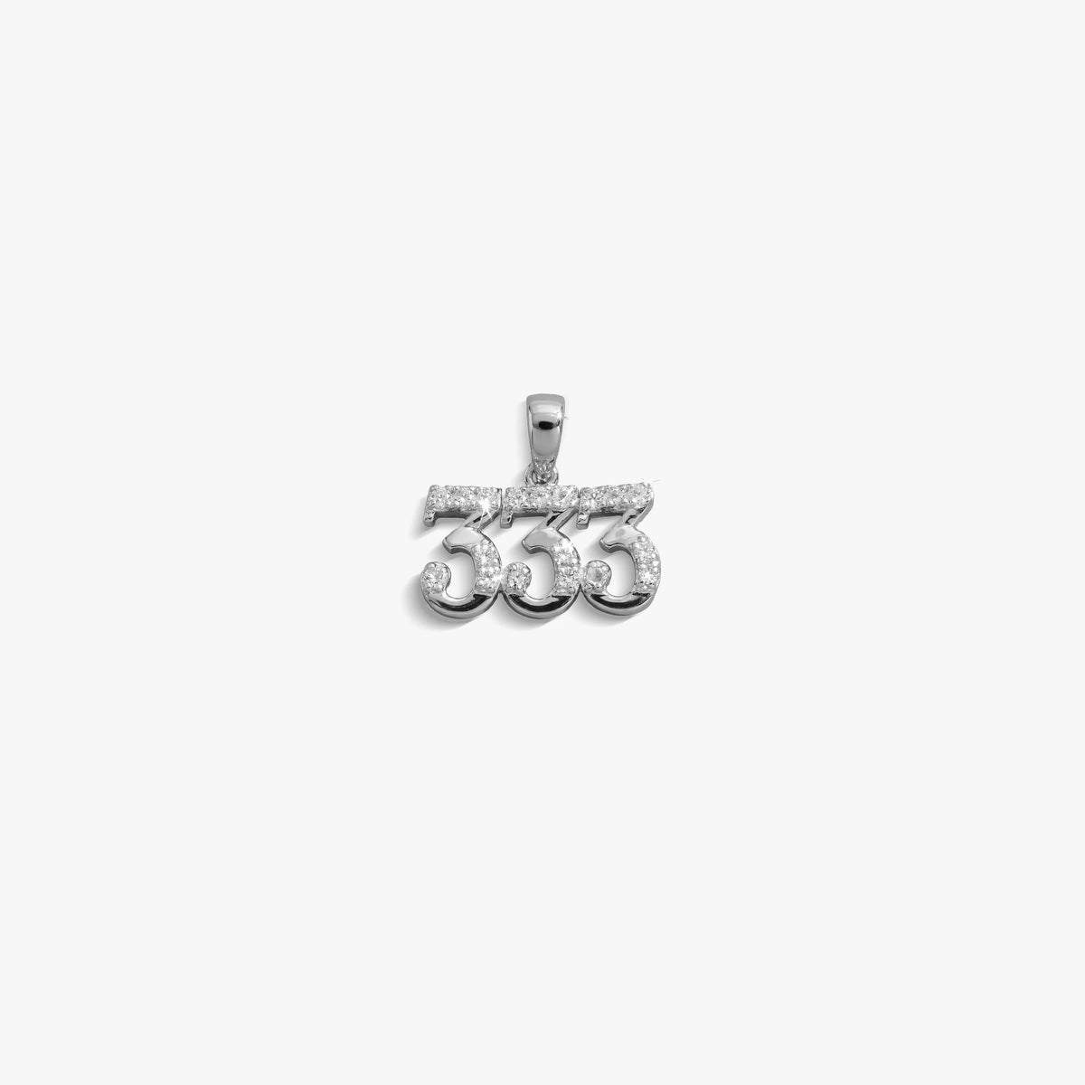 333 Sapphire Angel Number Charm