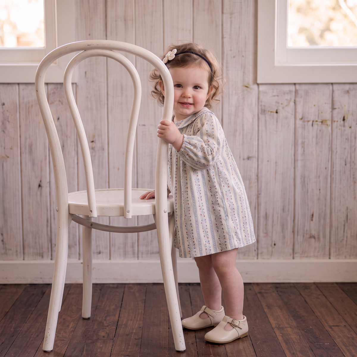 Organic Peter Pan Collar Dress - Vine Trail