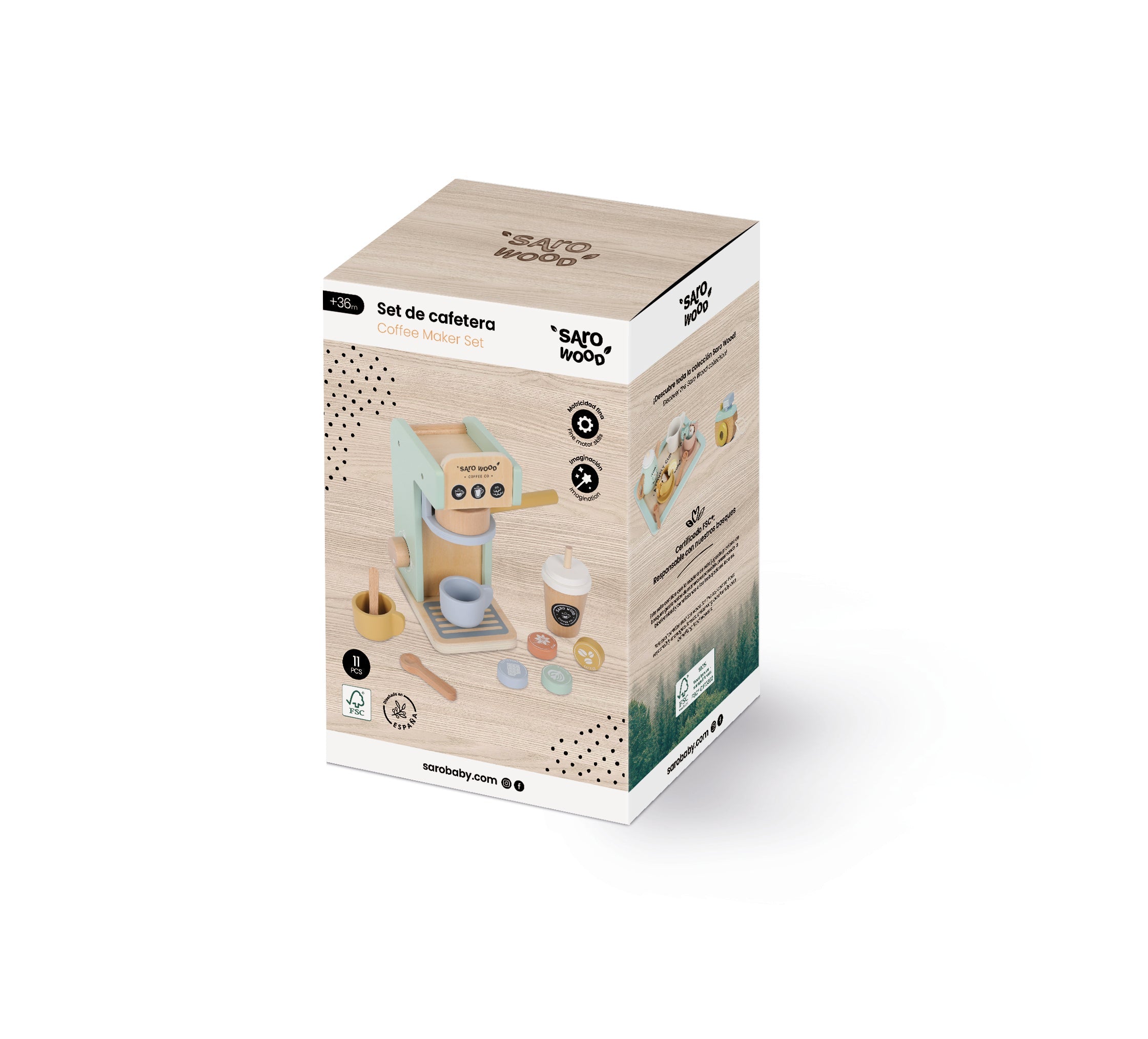 Wooden Coffee Maker Set