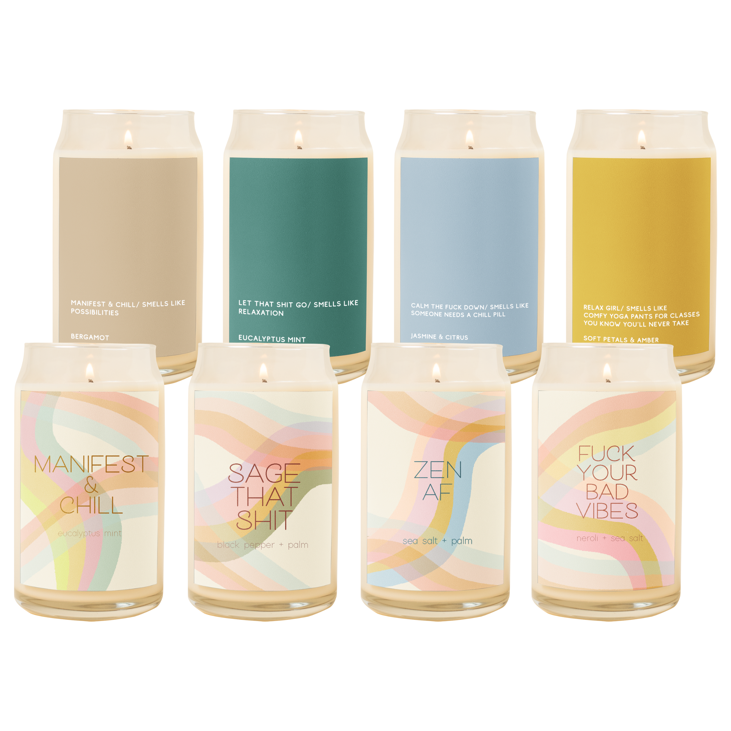 Candle Can Glass - Good Vibes Only