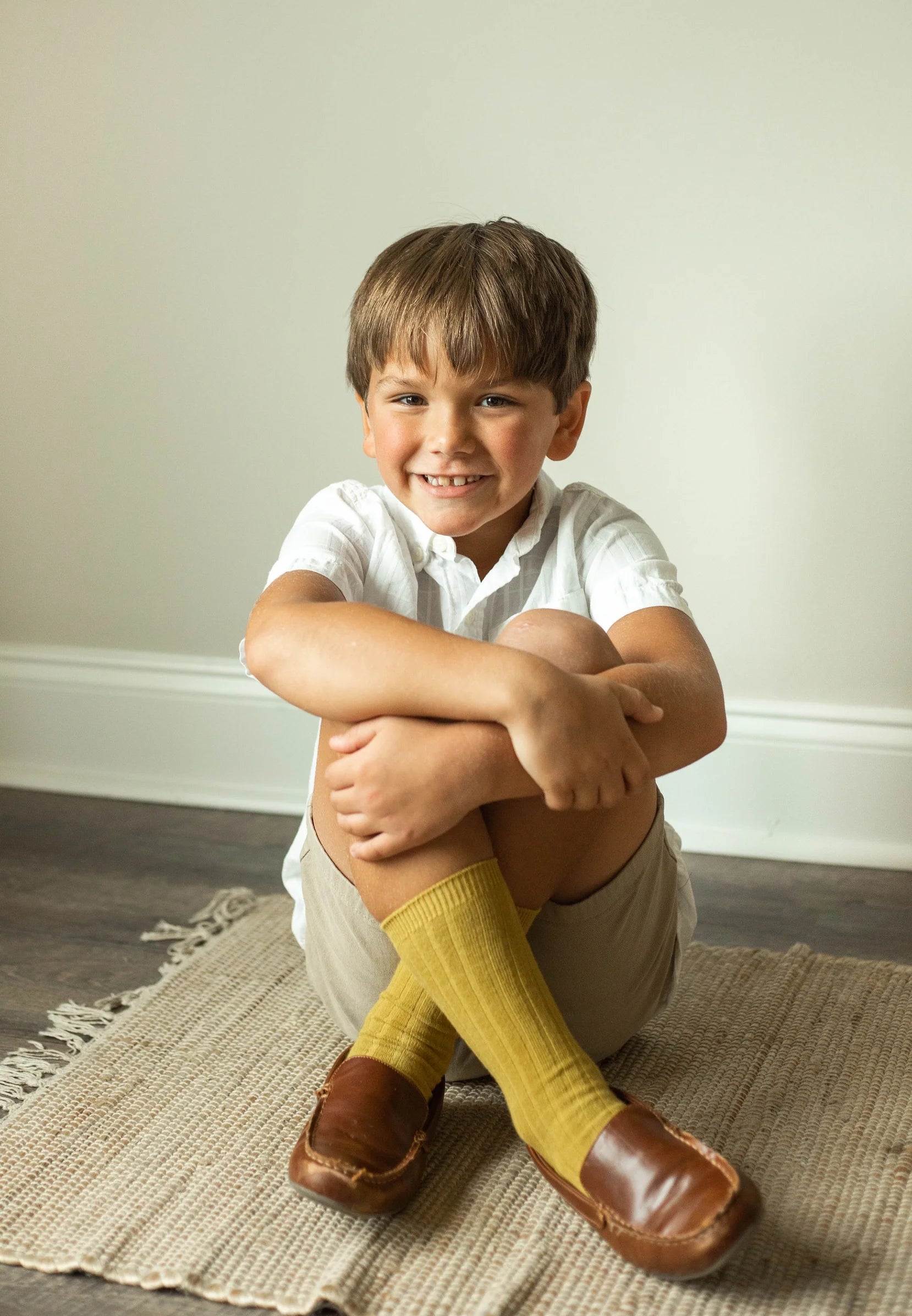 Back To School Brown-knee High Socks