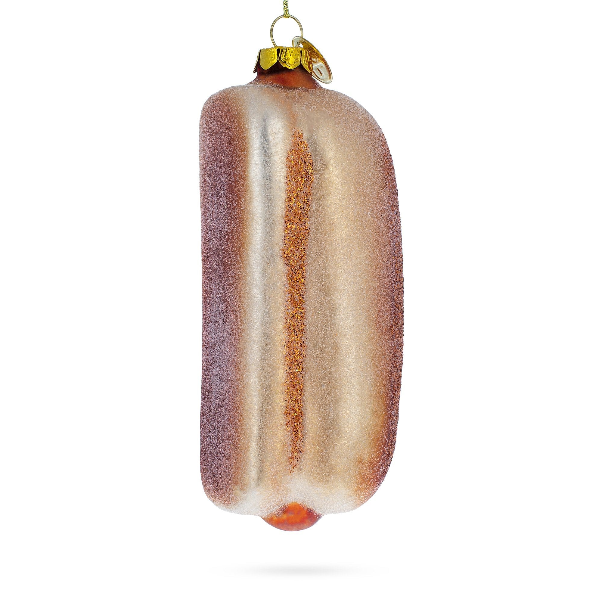 Savory Hot Dog Delight - Blown Glass Christmas Ornament