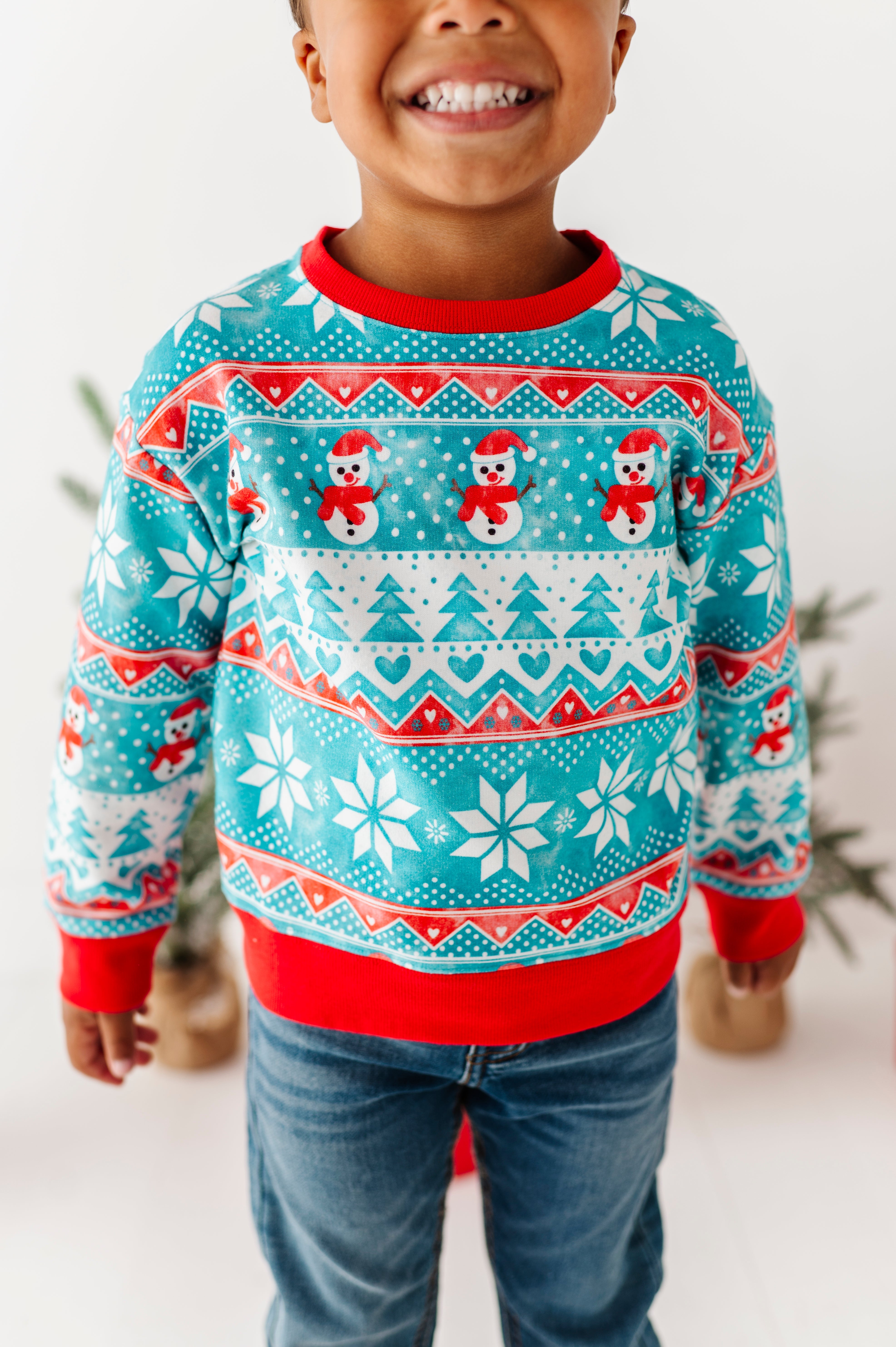 Frosty Fair Isle Crewneck Sweatshirt