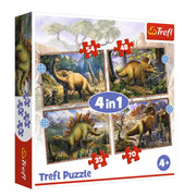 Preschool 4 In 1 Puzzle - Interesting Dinosaurs