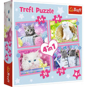 Preschool 4 In 1 Puzzle - Fun Cats