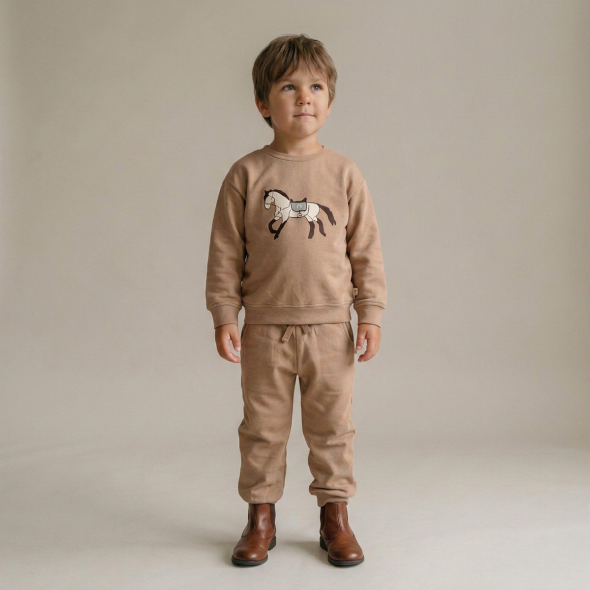 Organic Fleece Sweatshirt - Horse