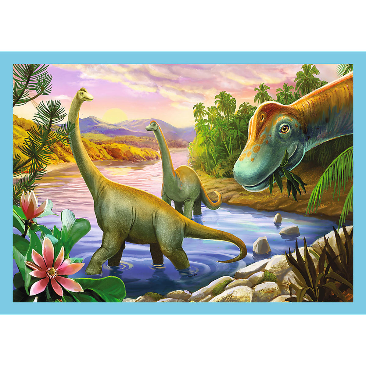 Preschool 4 In 1 Puzzle - Unique Dinosaurs