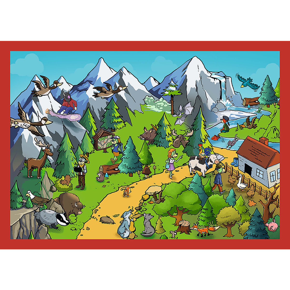 Kids ik Familiy - The iks' Travels 4in1 (35/48/54/70 Piece) Puzzle
