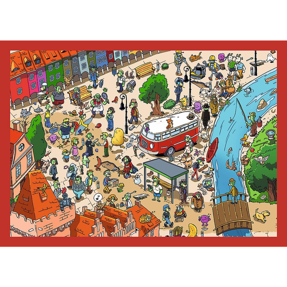 Kids ik Familiy - The iks' Travels 4in1 (35/48/54/70 Piece) Puzzle