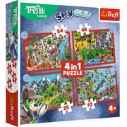 Kids ik Familiy - The iks' Travels 4in1 (35/48/54/70 Piece) Puzzle
