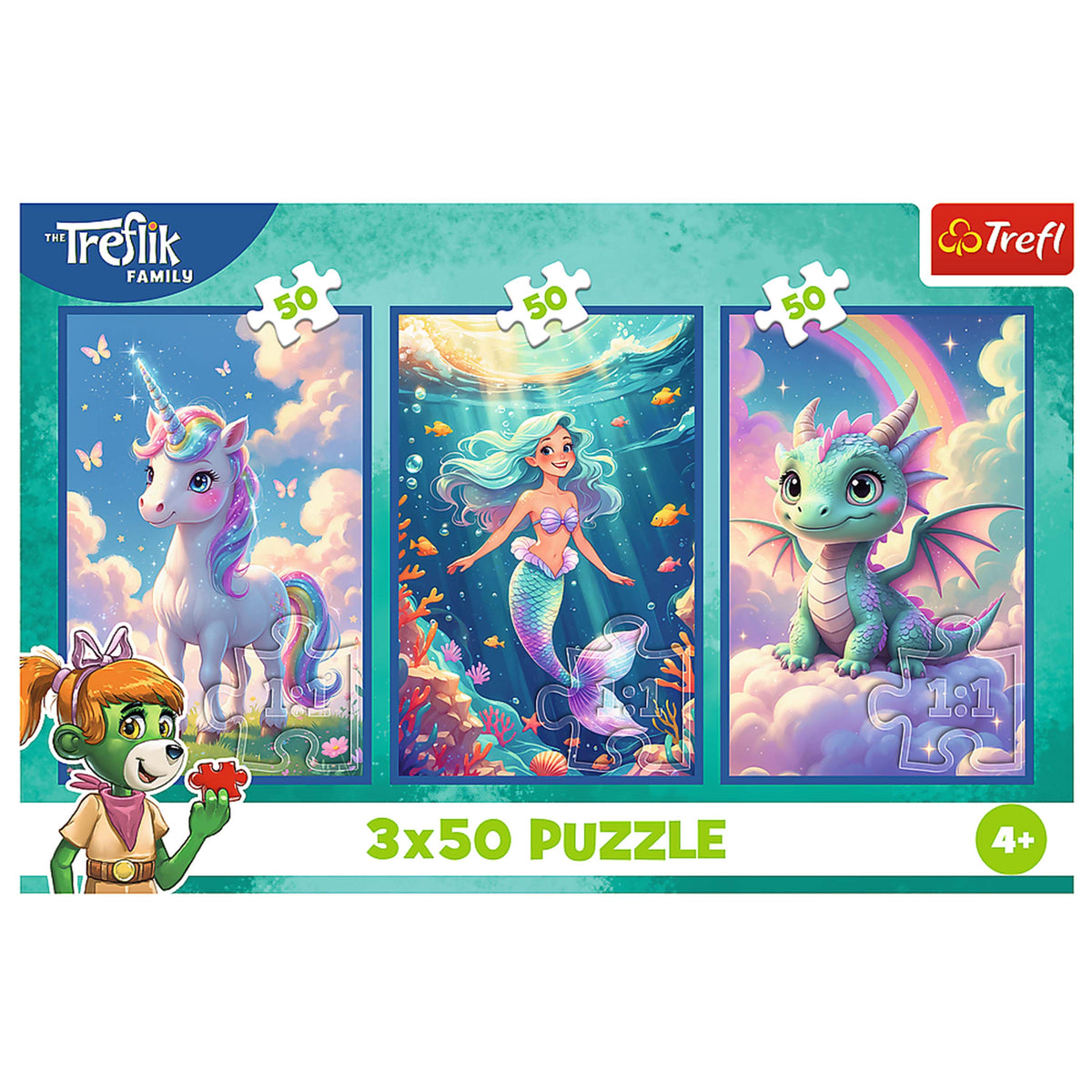 Kids ik Family - Together In A Colourful World 3x50 Piece Puzzle