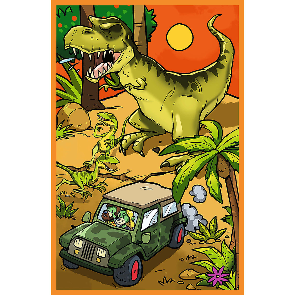 Kids The ik Family - iks In The World Of Dinosaurs 3x80 Piece Puzzle
