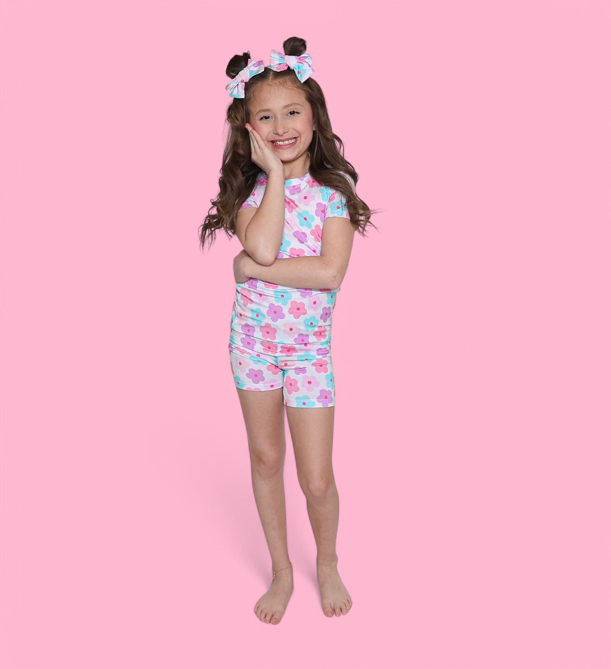 Violet Fields Dream Short Set