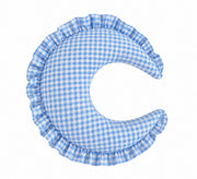 Gingham Feeding Old Support Ruffle Nursing Pillow Cover