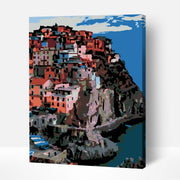 Italy, Monarola – Paint By Numbers Kit | Artwille | 14x18 Inch Canvas