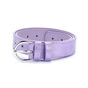 Girls Perforated Metallic Leather Belt (ages 4 To 14) Stylish, Fun And Practical