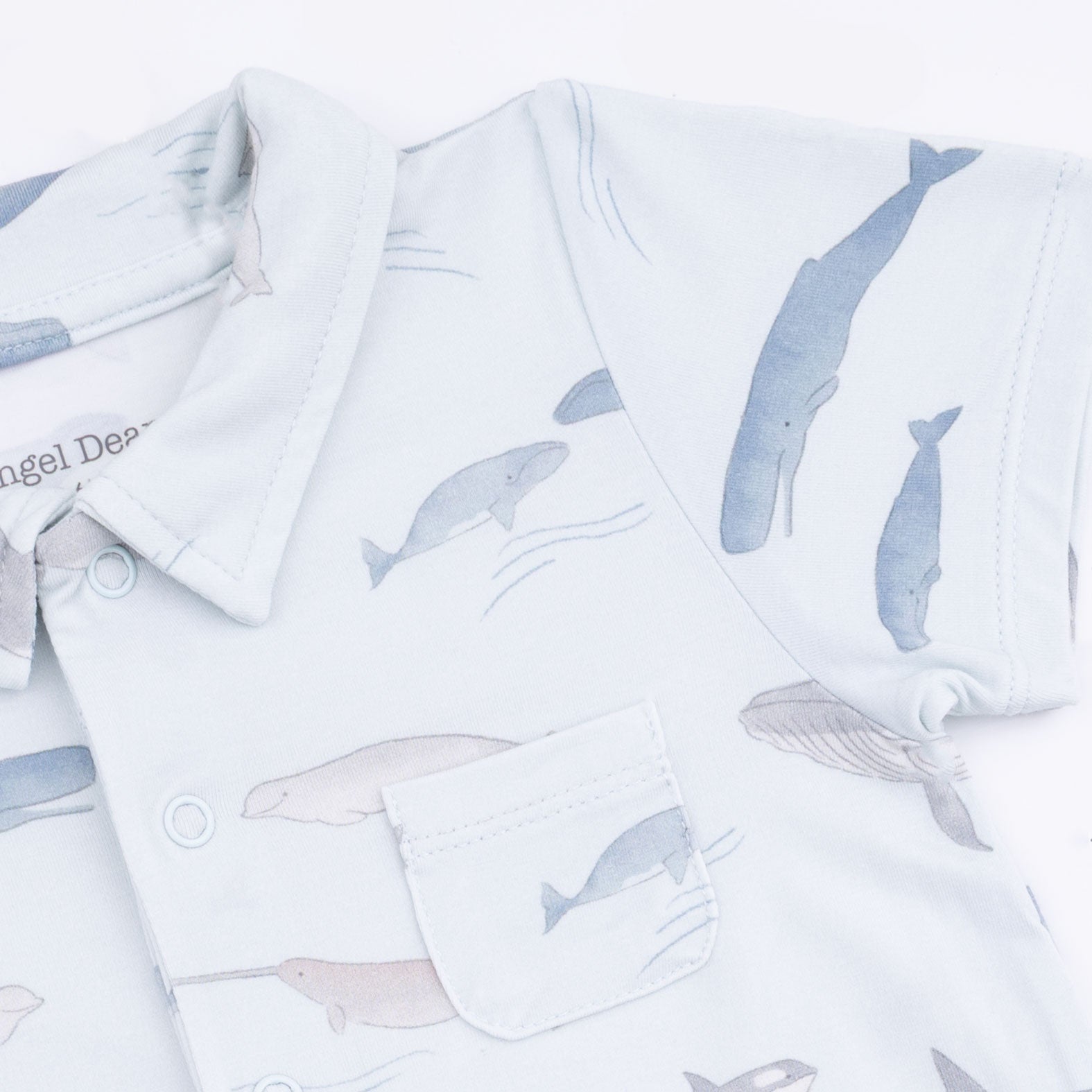 Little Whales - Polo Shortie & Bandana Bib