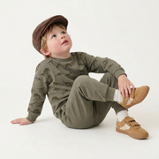 Organic Fleece Jogger Pants - Olive