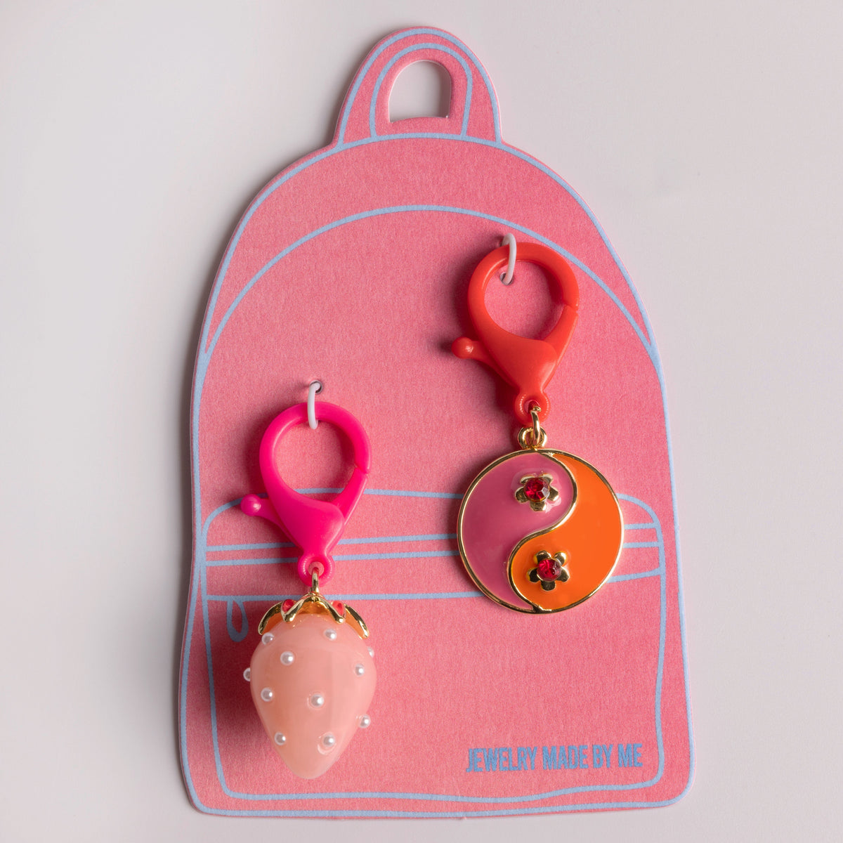 Strawberry Yin Yang Bag Clip Duo