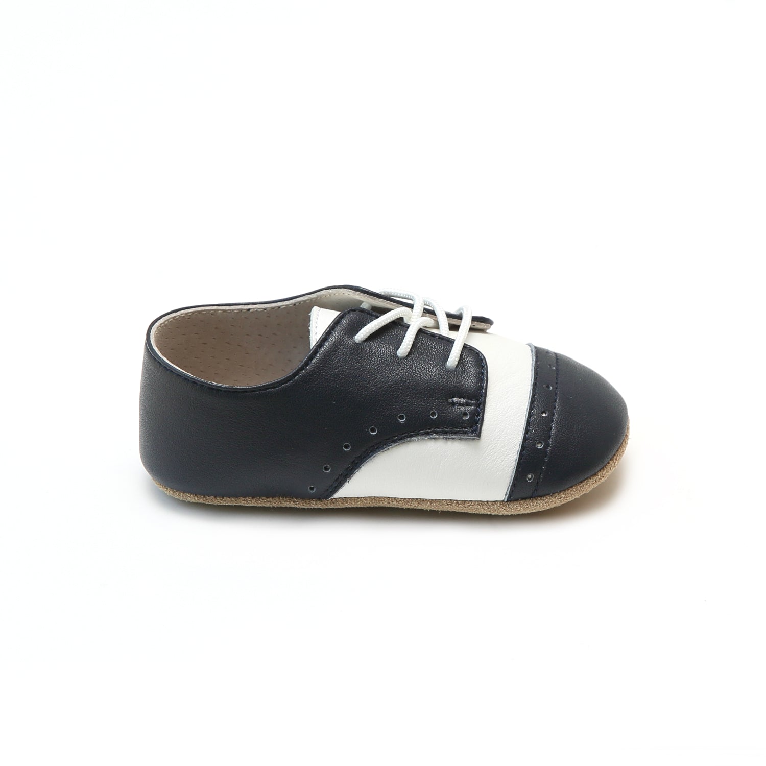 Bentley Leather Saddle Crib Shoe (infant)