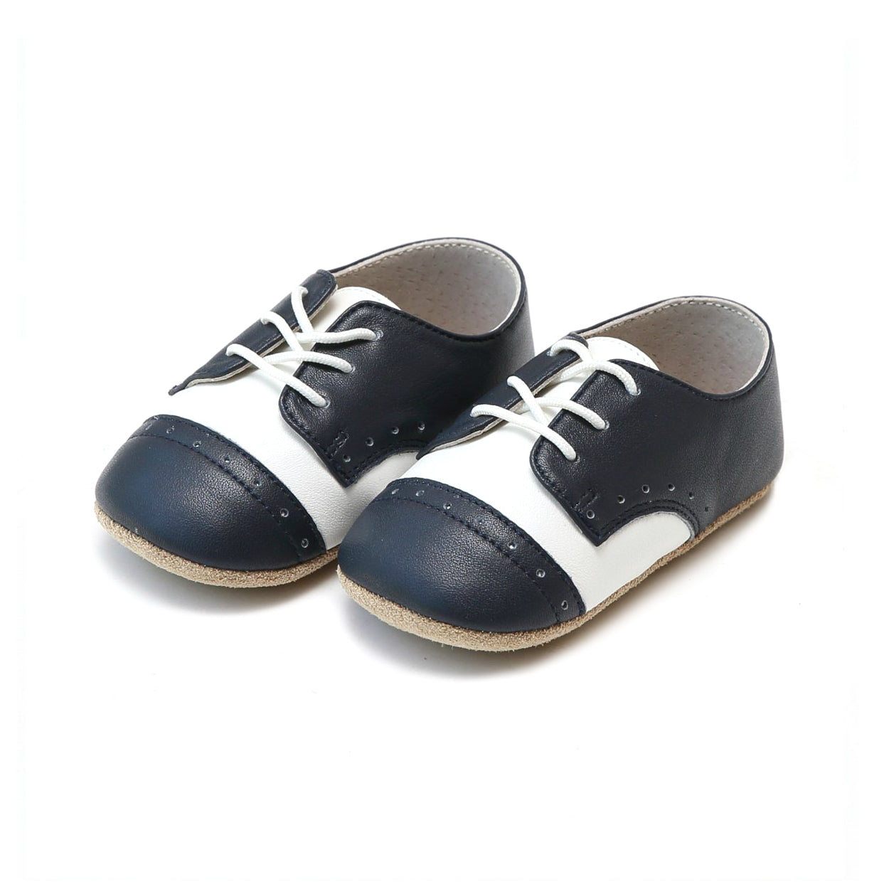 Bentley Leather Saddle Crib Shoe (infant)