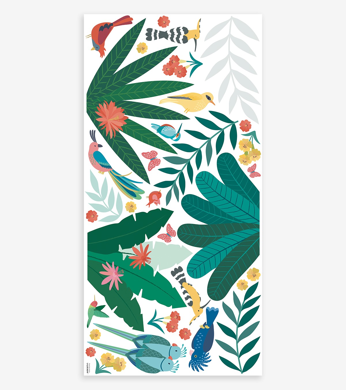 Rio - Wall Decals Muraux - Birds And Leaves