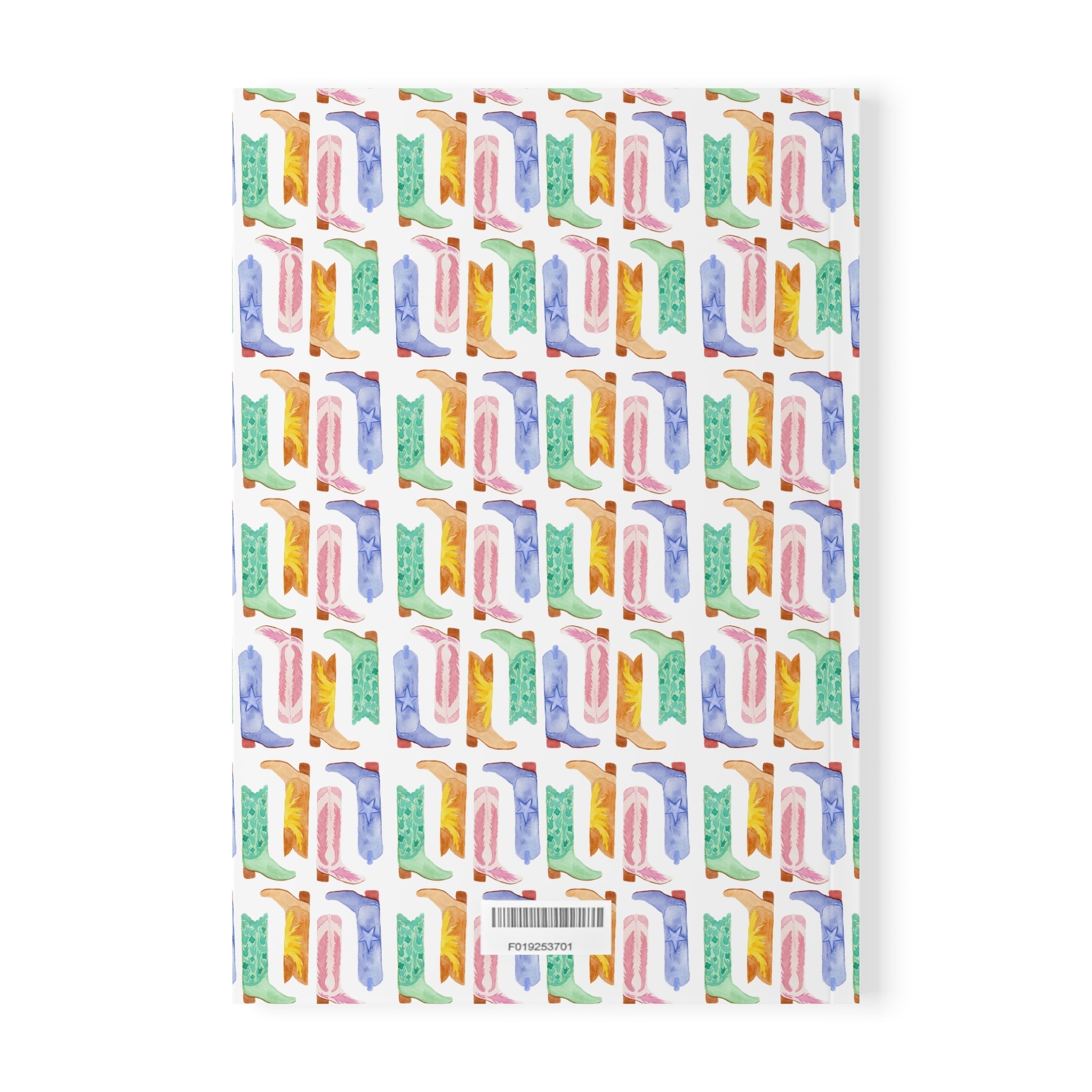 Watercolor Cowboy Boots Softcover Notebook