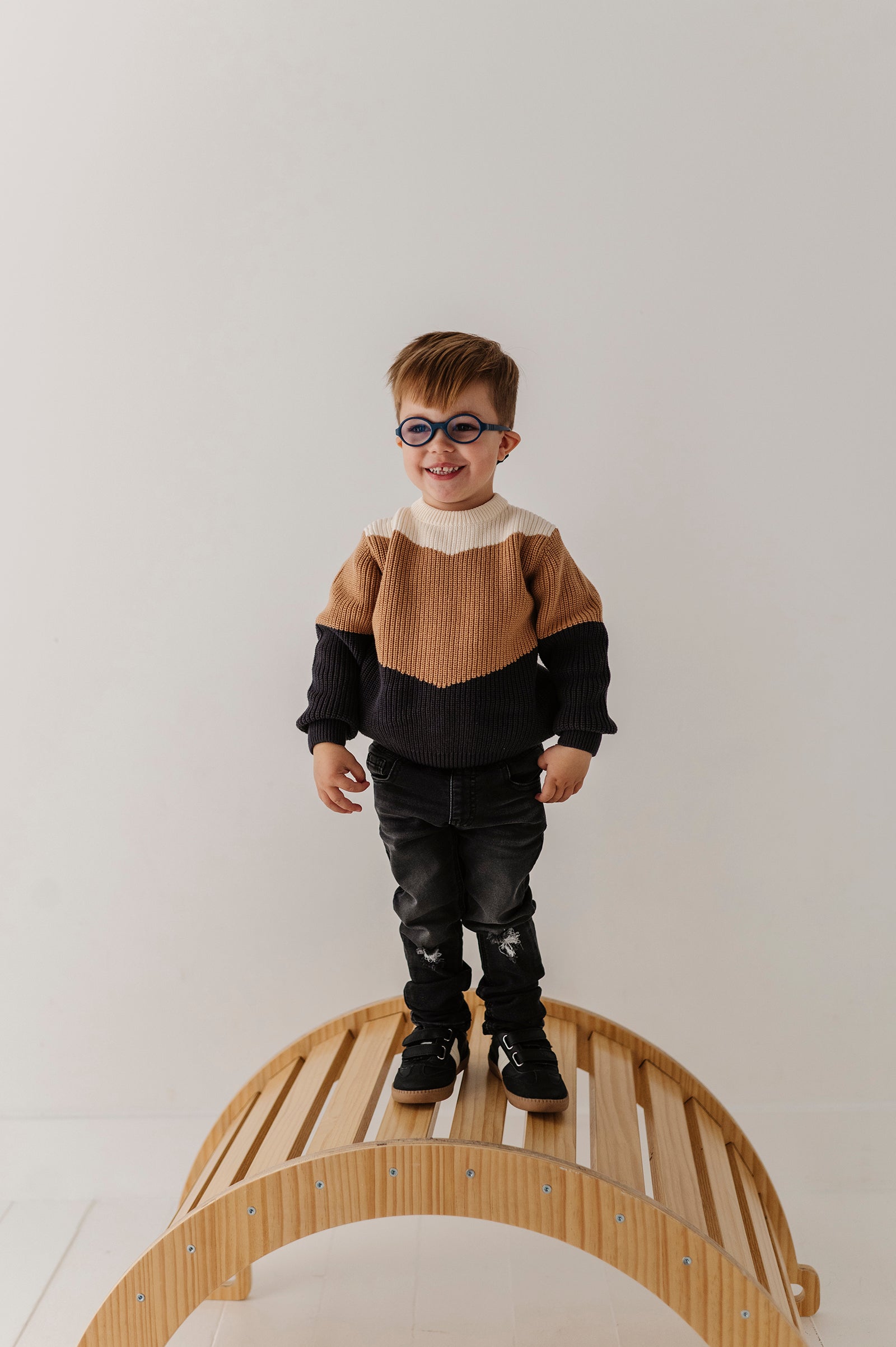 Boys Slim Denim Jeans In Black