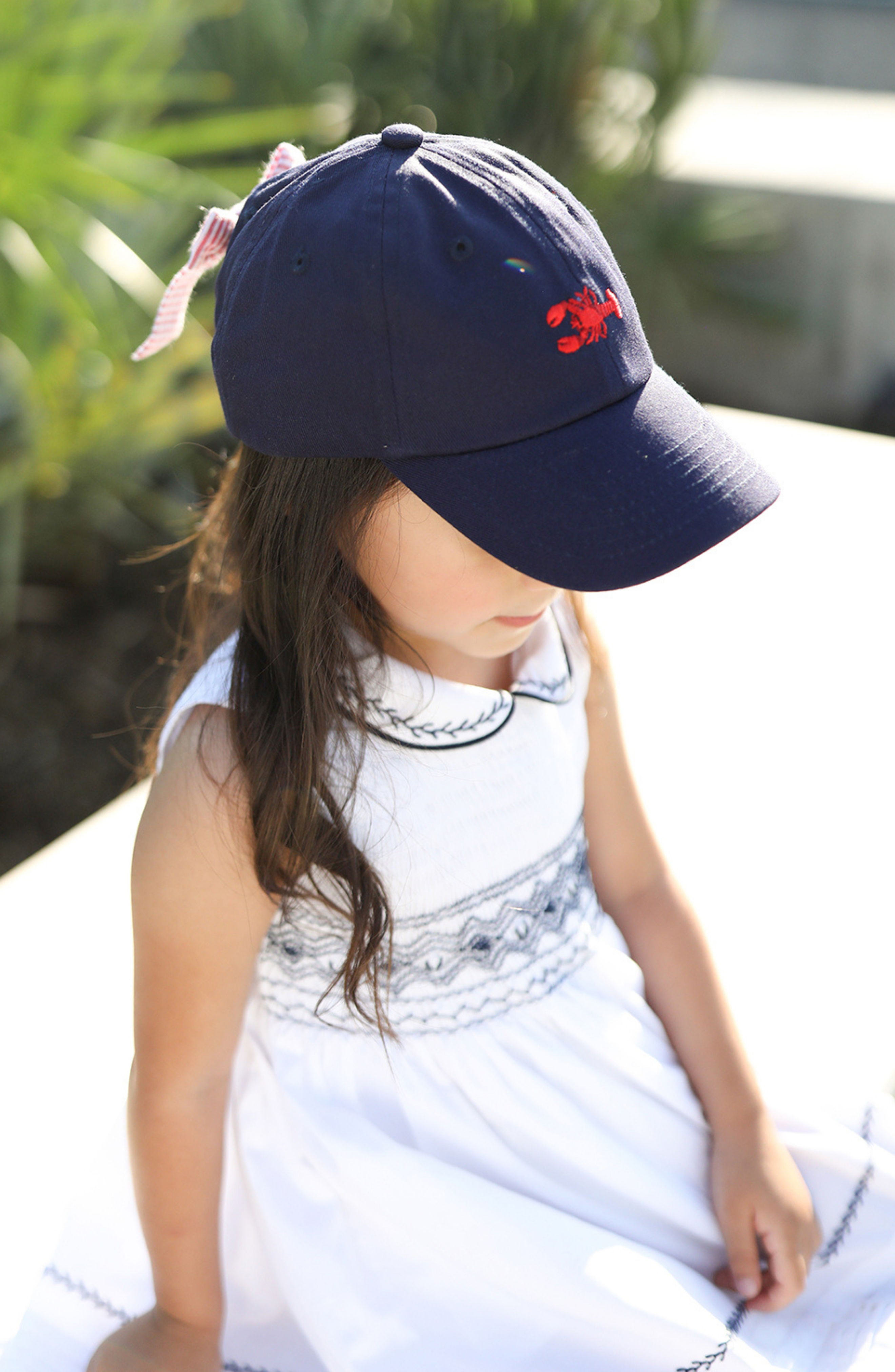 Lobster Bow Baseball Hat (girls)