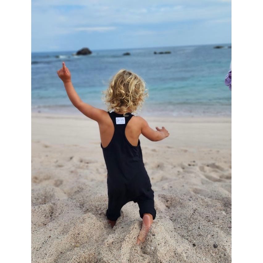 Americana Romper Black