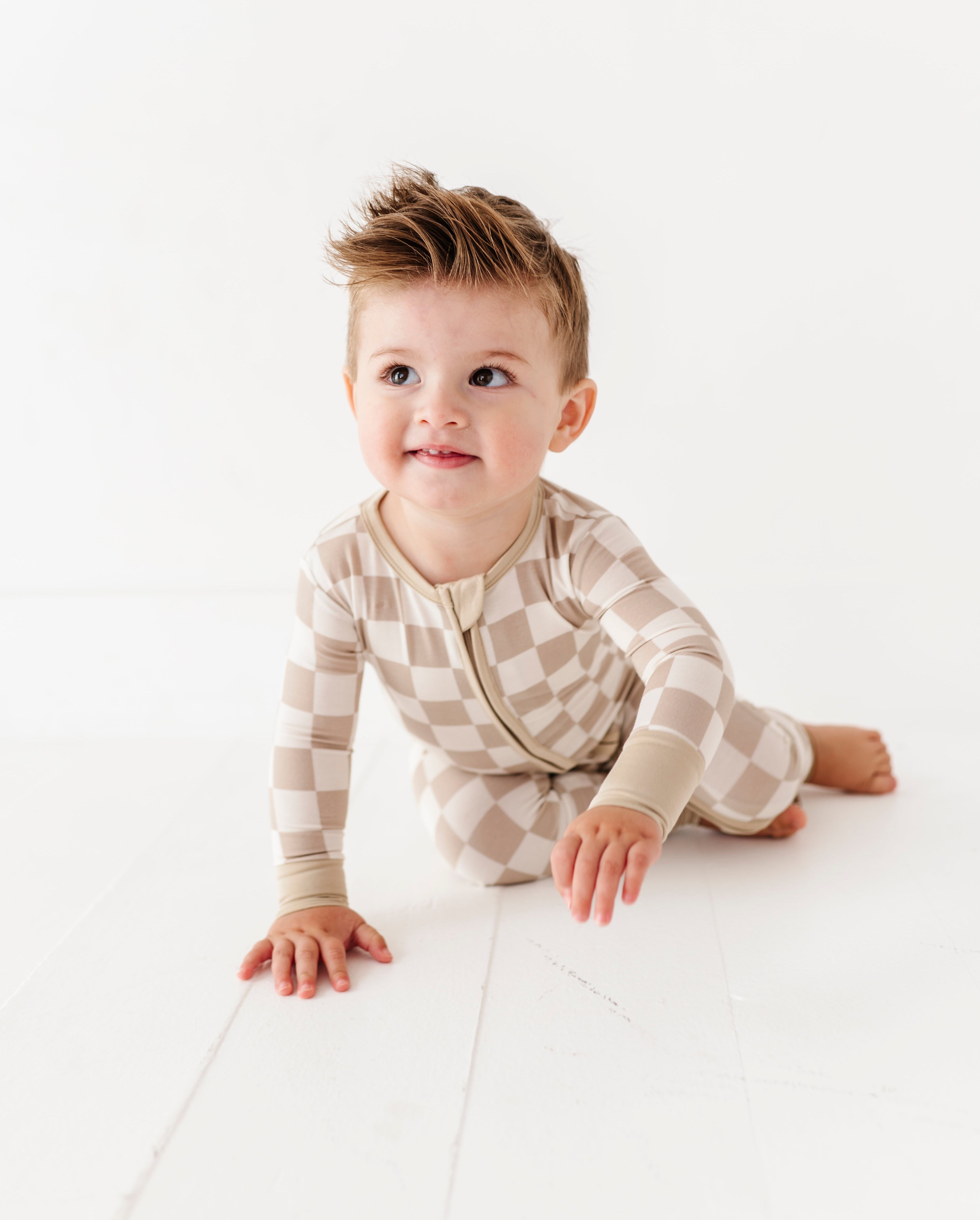 Oat Check Convertible Romper