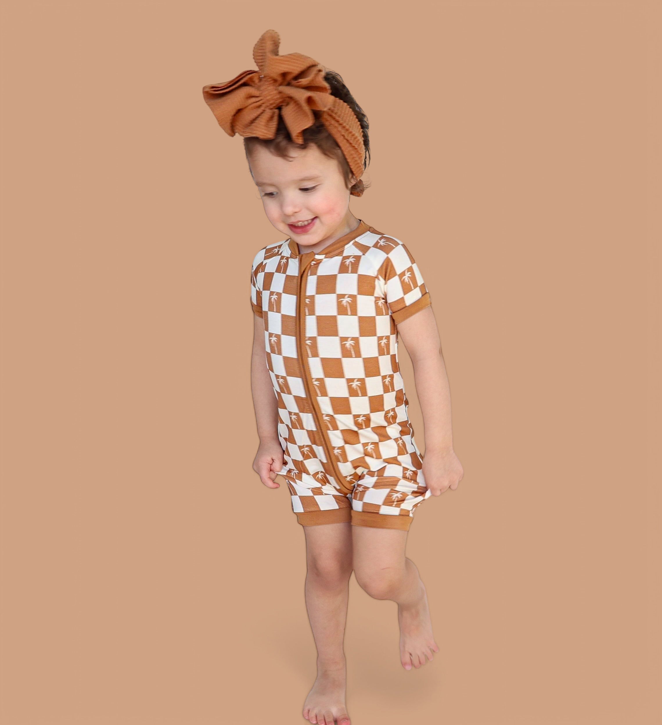 Exclusive Sandy Beach Checkers Dream Shortie