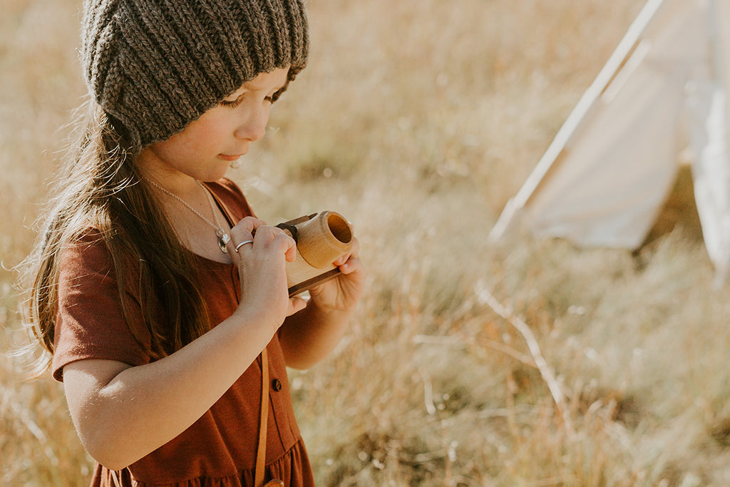 35mm Wooden Toy Camera - Original Style In Beech